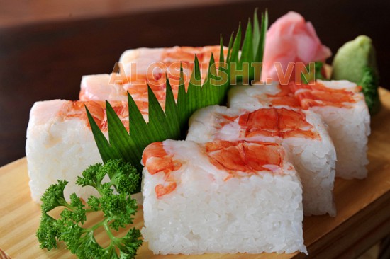 Sushi Tôm ép