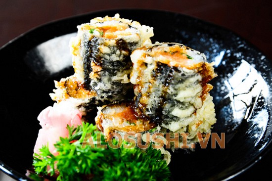 Sushi cuộn bụng Cá Hồi chiên đặc biệt